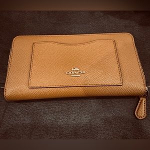 Coach Long Zip Around Wallet